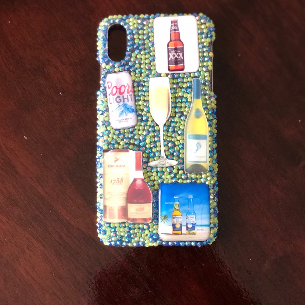 3D Bling iPhone X/Max “Liquor” Hard Case